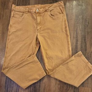 Woolrich Mens 36x30 Work Pants Khakis Casual Brown Outdoor Chino